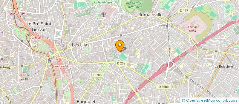 localisation de l'entreprise INVEST IMMO  BAGNOLET