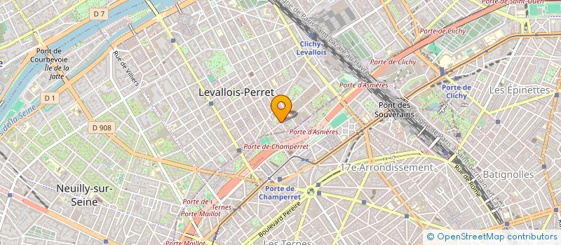 localisation de l'entreprise INVEST IMMO à LEVALLOIS-PERRET