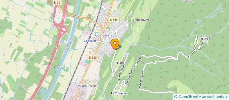 localisation de l'entreprise INVEST - IMMO  CHAPAREILLAN