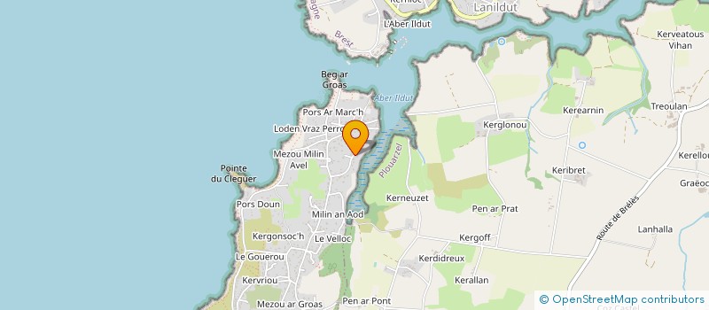 localisation de l'entreprise INVEST IMMO  LAMPAUL-PLOUARZEL