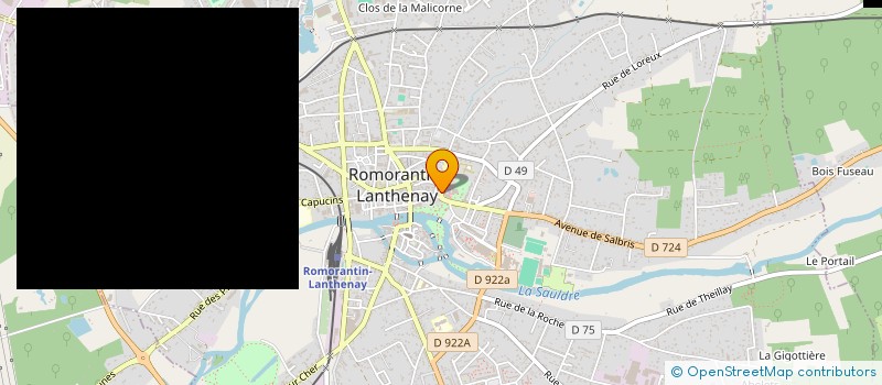 localisation de l'entreprise INVEST IMMO  ROMORANTIN-LANTHENAY