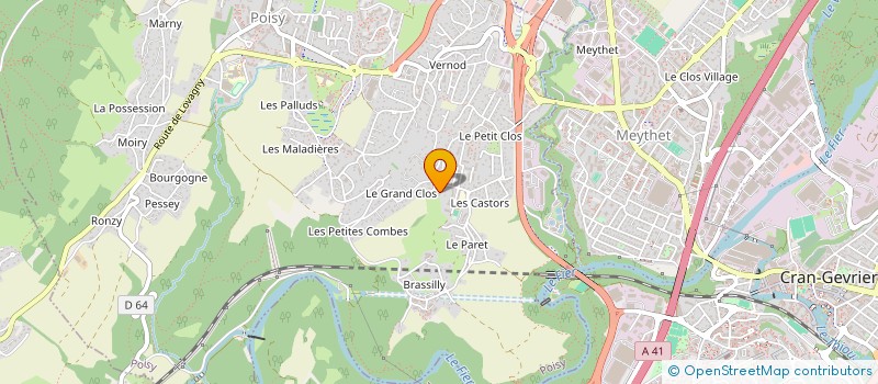 localisation de l'entreprise INVEST IMMO  POISY