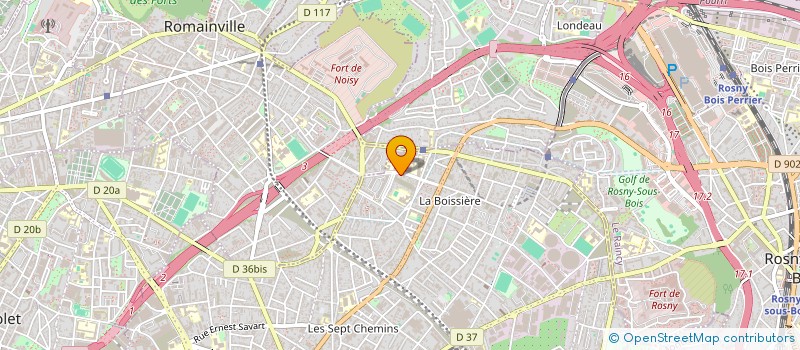 localisation de l'entreprise INVEST-IMMO à MONTREUIL