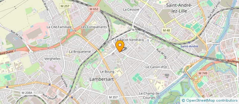 localisation de l'entreprise INVEST IMMO à LAMBERSART