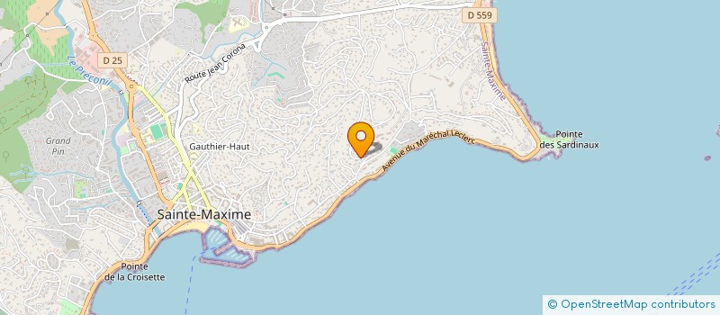 localisation de l'entreprise INVEST IMMO CONSULTING à SAINTE-MAXIME
