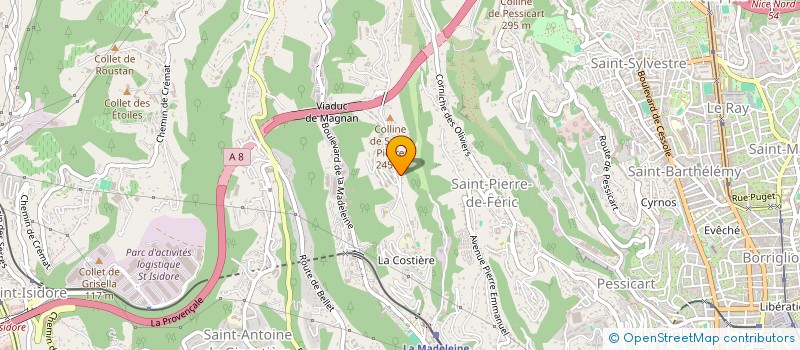 localisation de l'entreprise INVEST'IMMO PINAULT DUGAST à NICE