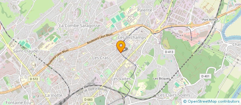localisation de l'entreprise INVEST-IN à BESANCON
