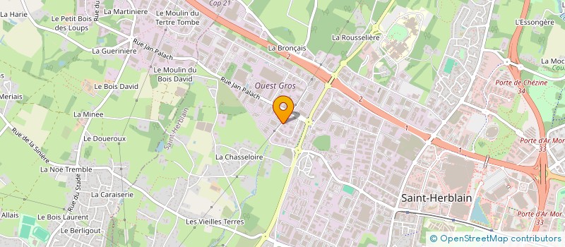 localisation de l'entreprise INVEST JCH à NANTES