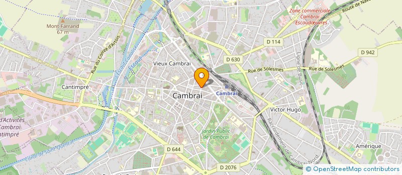 localisation de l'entreprise INVEST-MAC  CAMBRAI