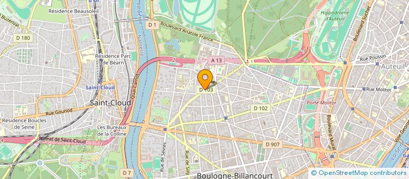 localisation de l'entreprise INVEST MG à BOULOGNE-BILLANCOURT