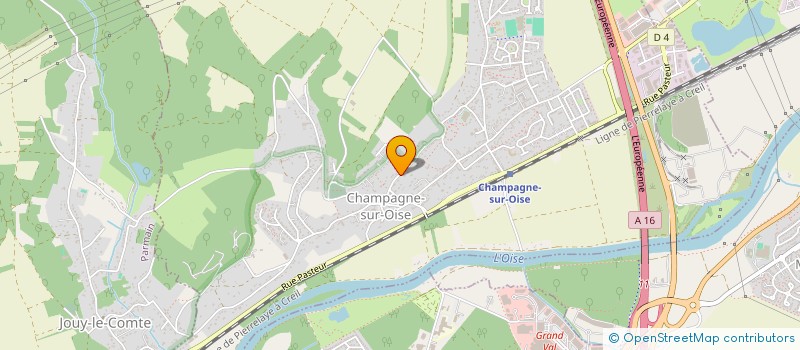 localisation de l'entreprise INVEST MS  CHAMPAGNE-SUR-OISE