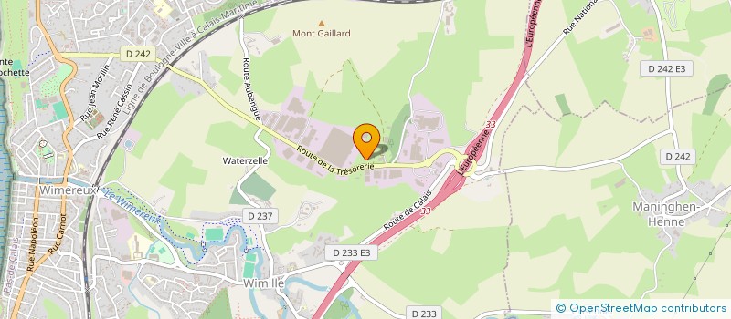 localisation de l'entreprise INVEST OPALE à WIMILLE
