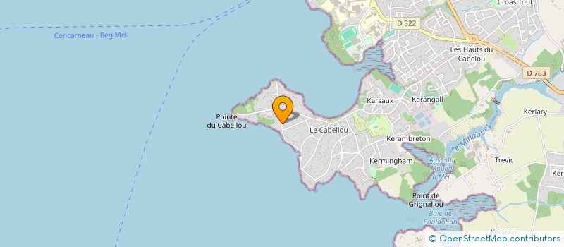 localisation de l'entreprise INVEST ORRA  CONCARNEAU