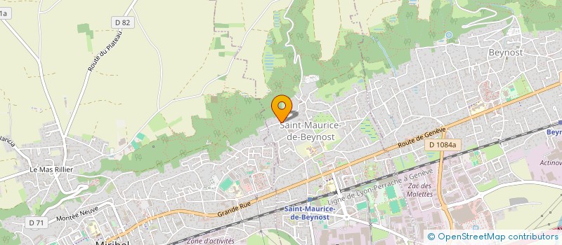 localisation de l'entreprise INVEST PARTENAIRES SOLIDAIRES ET ASSOCIES  SAINT-MAURICE-DE-BEYNOST