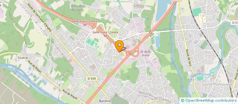 localisation de l'entreprise INVEST PATRIMOINE à SAINT-YRIEIX-SUR-CHARENTE