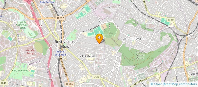 localisation de l'entreprise INVEST PLUS à ROSNY-SOUS-BOIS