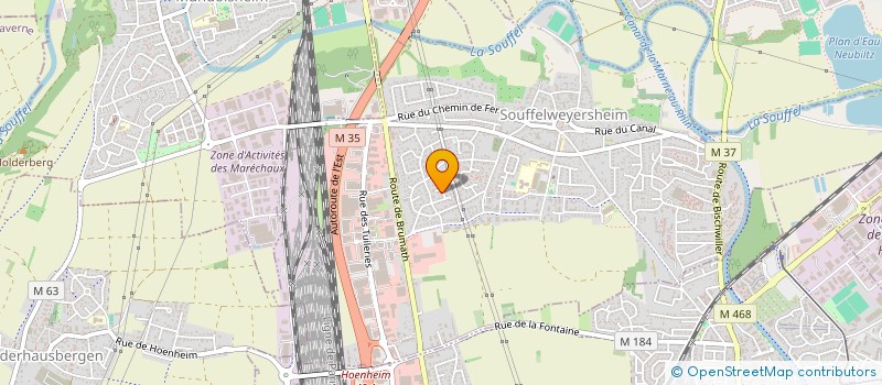 localisation de l'entreprise INVEST PRO STRASBOURG 1  SOUFFELWEYERSHEIM