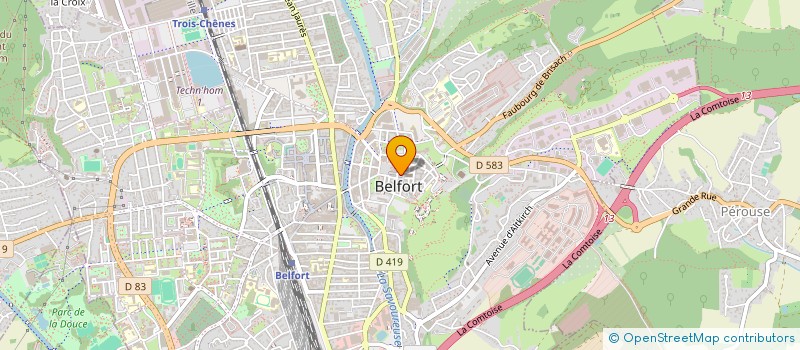 localisation de l'entreprise INVEST PROJECTS à BELFORT