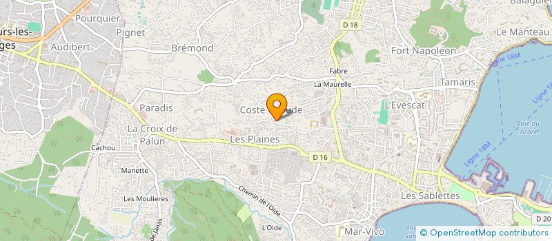 localisation de l'entreprise INVEST PROMOTION à LA SEYNE-SUR-MER