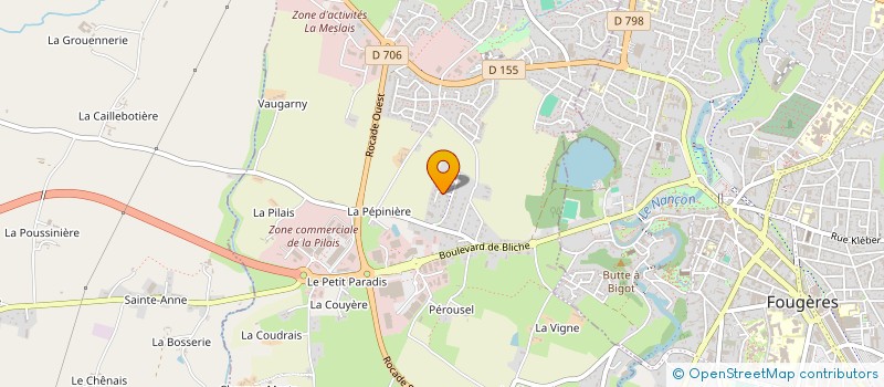 localisation de l'entreprise INVEST RESTAURATION à LECOUSSE