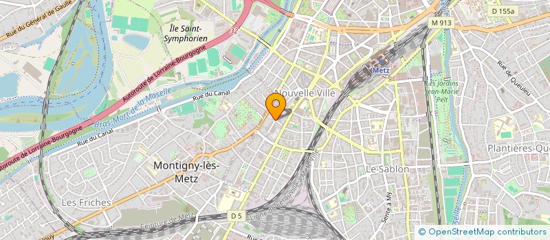 localisation de l'entreprise INVEST RODRIGUEZ  METZ