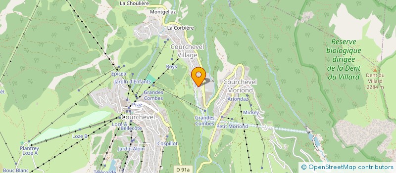 localisation de l'entreprise INVEST SALUNO GREEN à COURCHEVEL