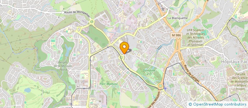 localisation de l'entreprise INVEST SC  MONTPELLIER