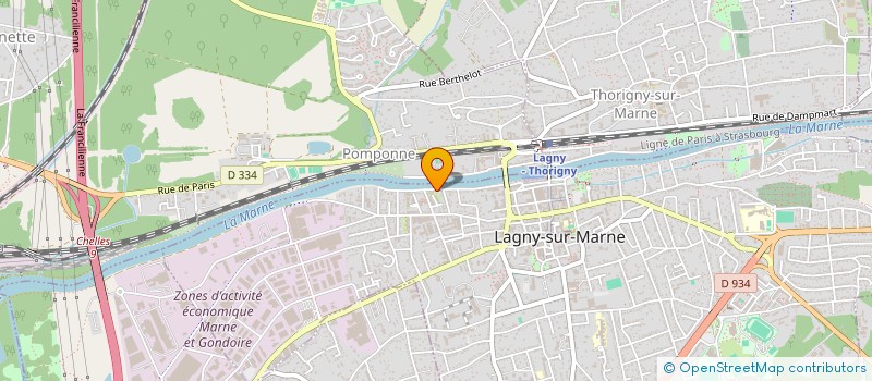 localisation de l'entreprise INVEST TEAM  LAGNY-SUR-MARNE