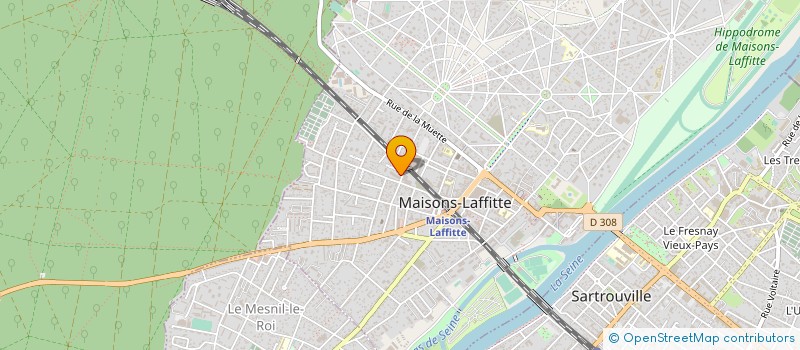 localisation de l'entreprise INVEST UP à MAISONS-LAFFITTE