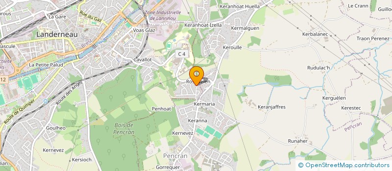 localisation de l'entreprise INVEST & VOUS  LANDERNEAU