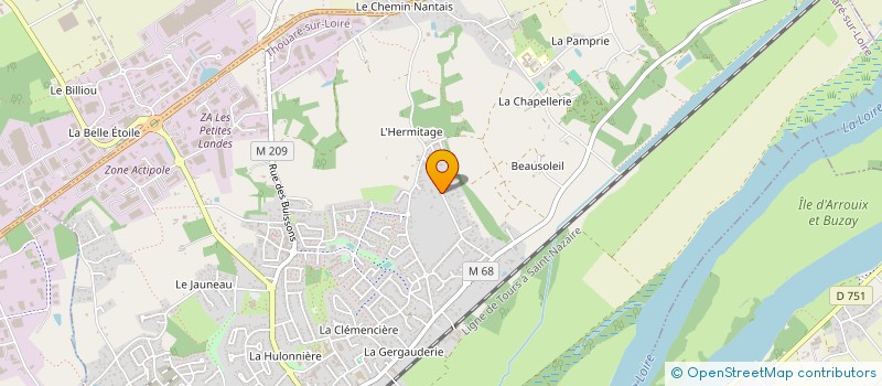 localisation de l'entreprise INVESTANDGO à THOUARE-SUR-LOIRE