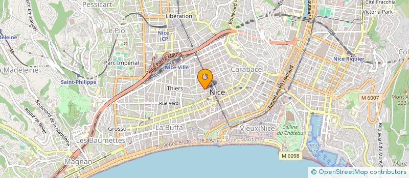 localisation de l'entreprise INVESTAZUR à NICE