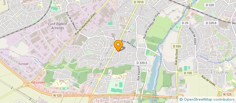 localisation de l'entreprise INVESTBOURG à LUISANT