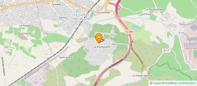 localisation de l'entreprise INVESTCAN  LE CANNET-DES-MAURES