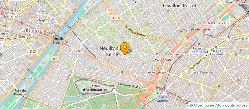 localisation de l'entreprise INVESTCLEAR à NEUILLY-SUR-SEINE
