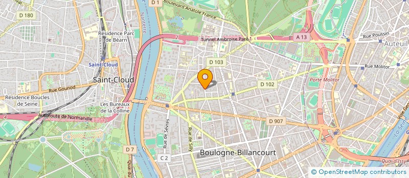 localisation de l'entreprise INVESTCO AO à BOULOGNE-BILLANCOURT