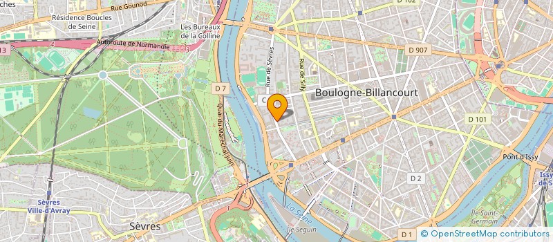 localisation de l'entreprise INVESTCO PASTACORP  BOULOGNE-BILLANCOURT