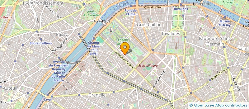 localisation de l'entreprise INVESTCOMPAGNIE  PARIS