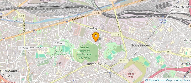 localisation de l'entreprise INVESTFORMA à ROMAINVILLE