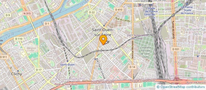 localisation de l'entreprise INVESTFRER à SAINT-OUEN-SUR-SEINE