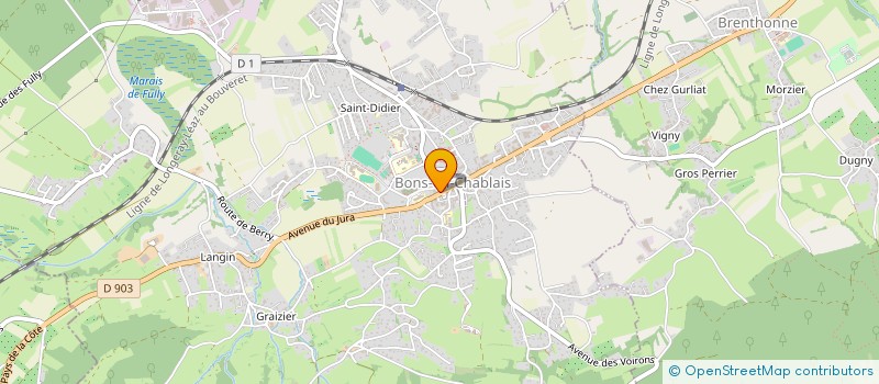 localisation de l'entreprise INVESTHIAM PATRIMOINE  BONS-EN-CHABLAIS