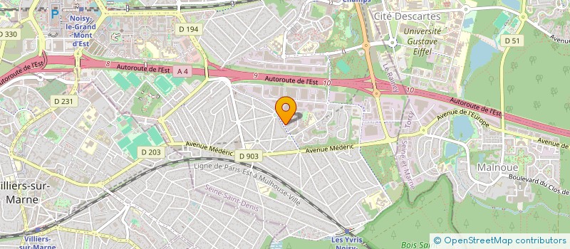 localisation de l'entreprise INVESTHOR  NOISY-LE-GRAND