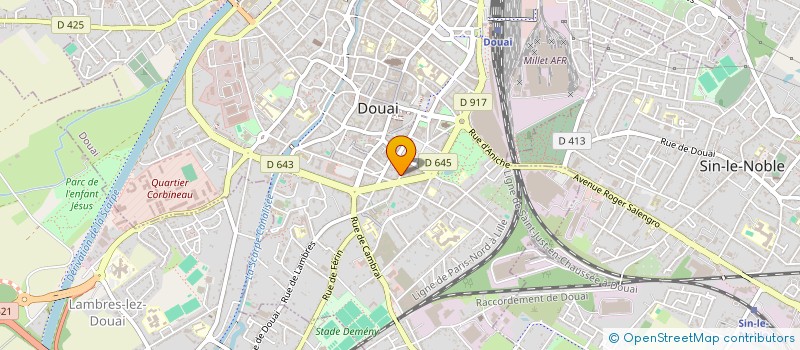 localisation de l'entreprise INVESTHUIS à DOUAI
