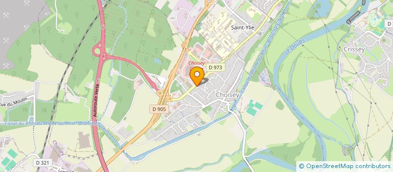 localisation de l'entreprise INVESTI.BAT à CHOISEY