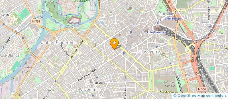 localisation de l'entreprise INVESTI NORD  LILLE