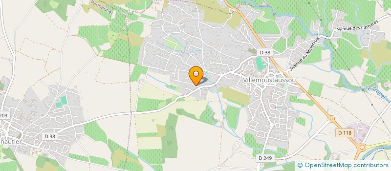 localisation de l'entreprise INVESTIA à VILLEMOUSTAUSSOU