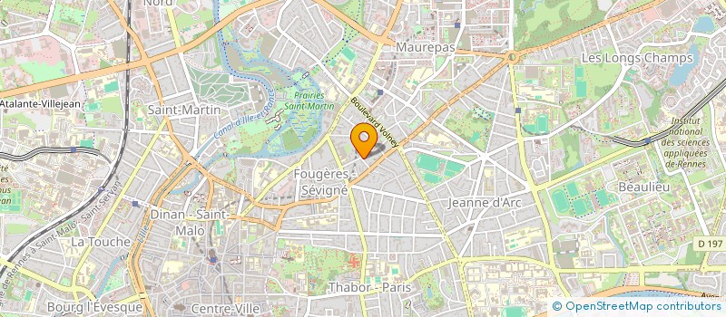 localisation de l'entreprise INVESTICOM  RENNES