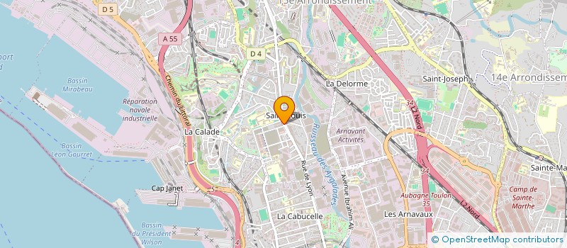 localisation de l'entreprise INVESTICY GREEN à MARSEILLE