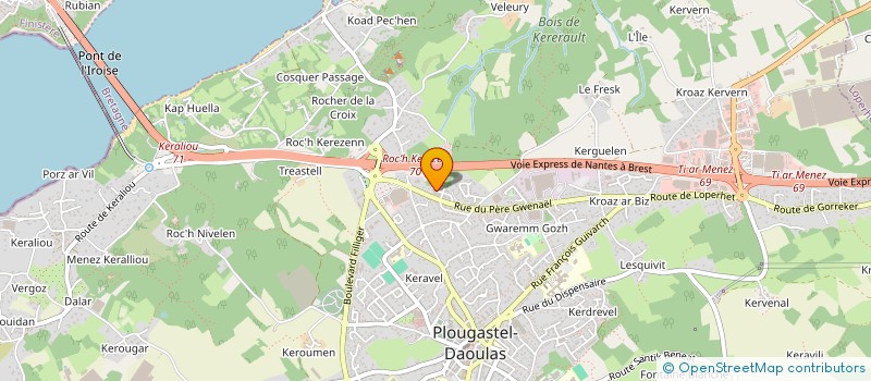 localisation de l'entreprise INVESTIDOR  PLOUGASTEL-DAOULAS