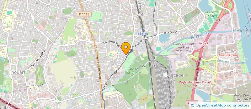 localisation de l'entreprise INVESTIFROID à BEGLES